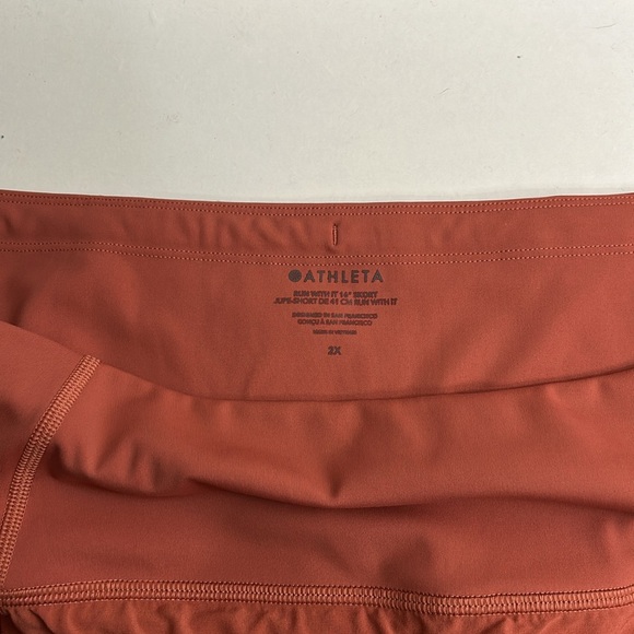 Athleta Women's Salmon Pink run with it skirt with hidden shorts size 2X - Picture 4 of 8